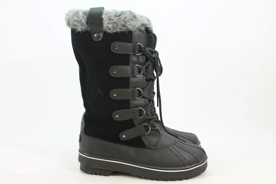 Khombu Black Boots 8.5M for Women - North Star Model (ZAP18043)