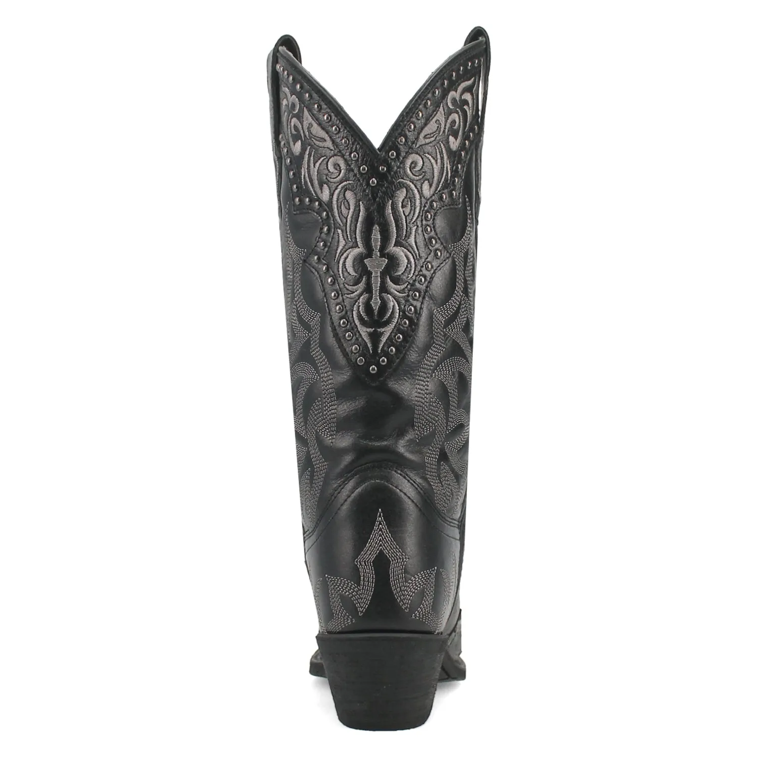 Laredo Black Leather Cowboy Boots for Women