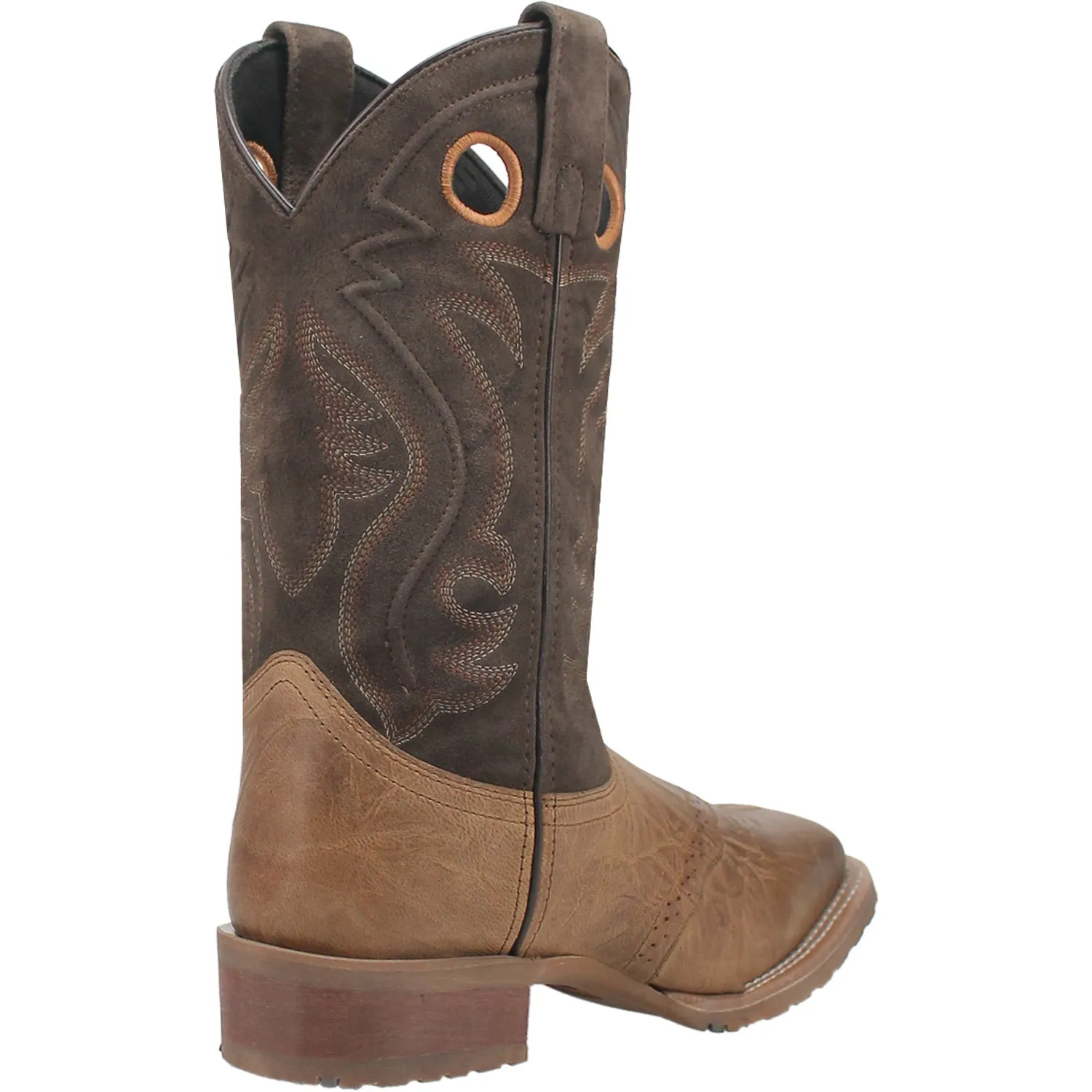 Laredo Jennings Taupe Leather Western Work Boots for Men