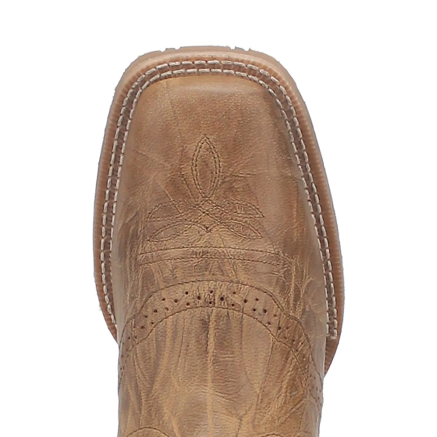 Laredo Jennings Taupe Leather Western Work Boots for Men