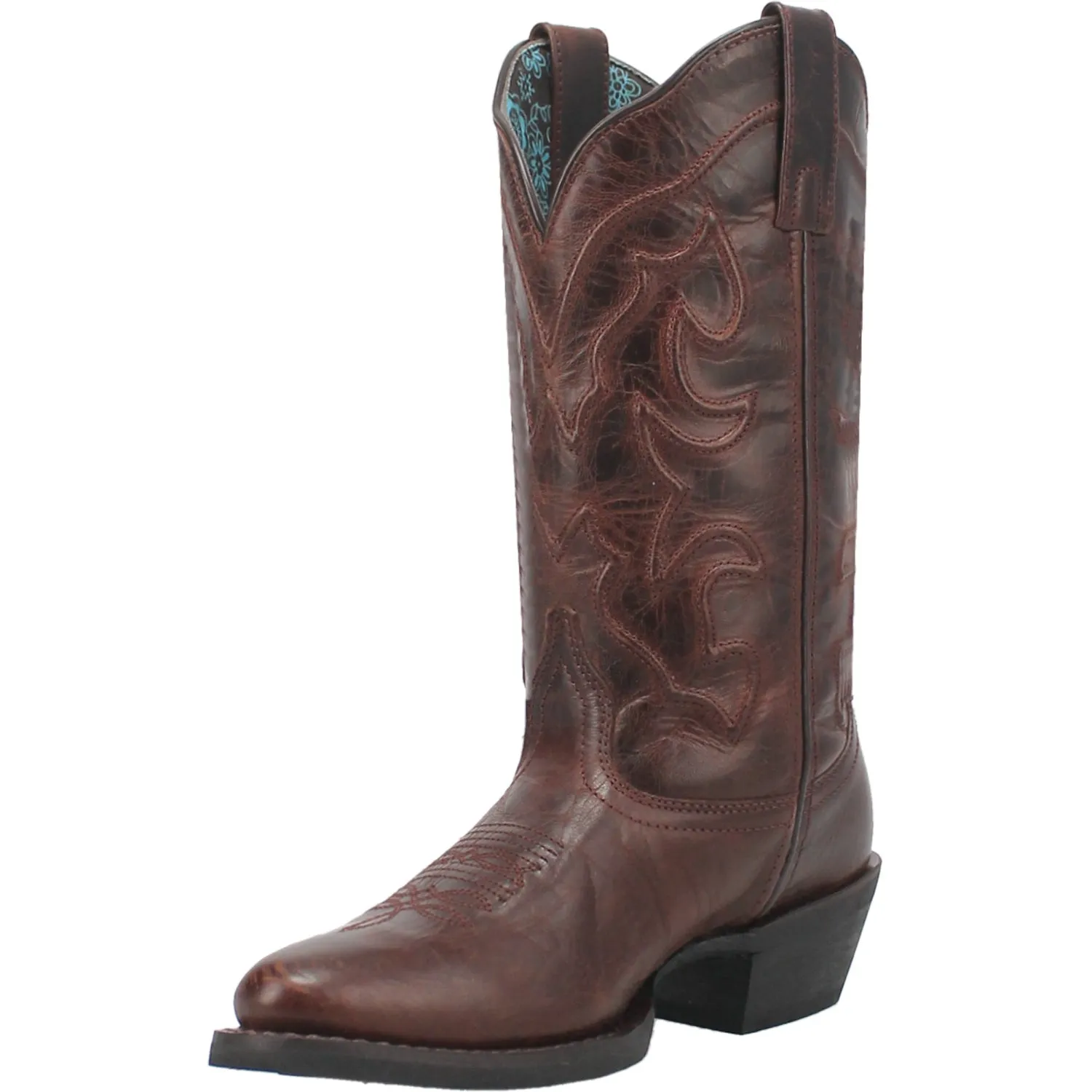 Laredo Shelley Cognac Leather Western Boots for Women