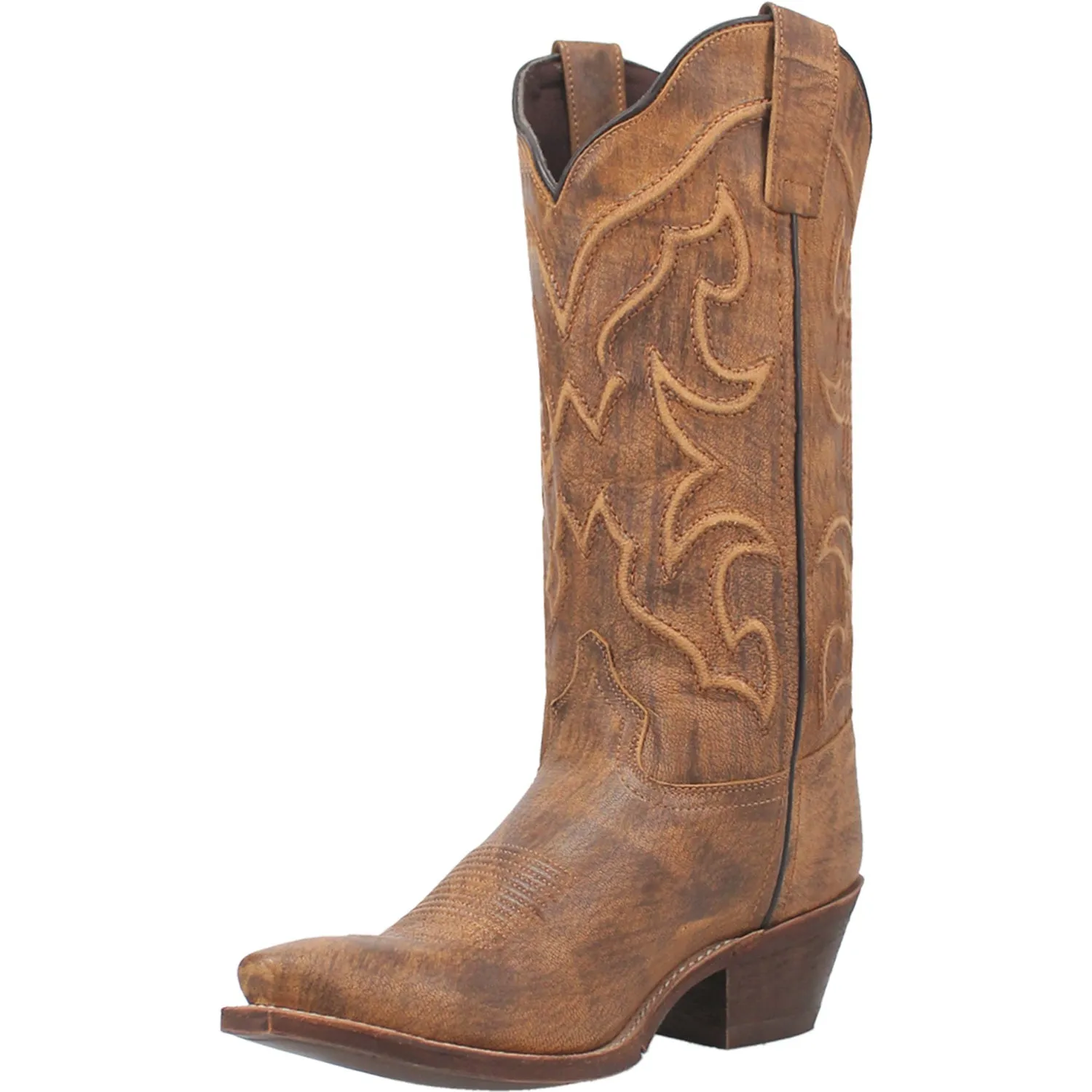 Laredo Women's Leather Cowboy Boots - Reva - Honey