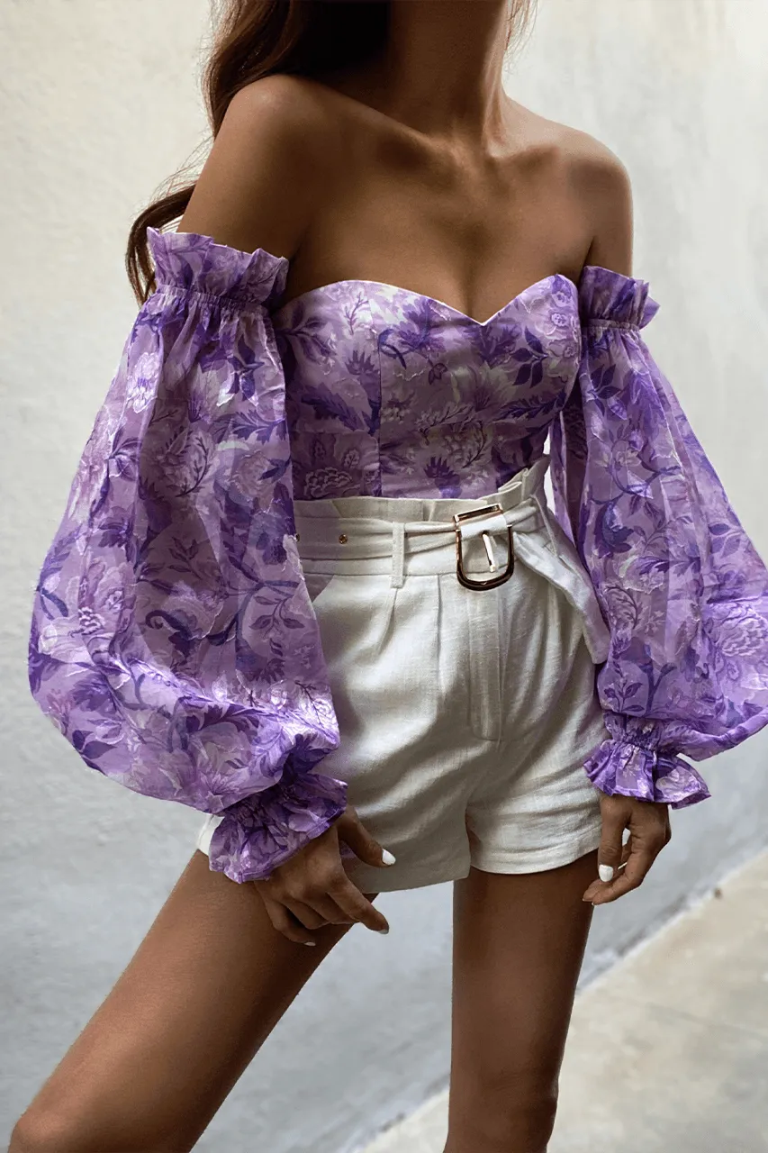 Lilac Floral Holly Bodysuit