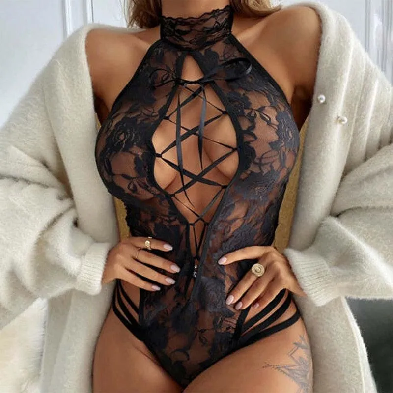 Lingerie V-Neck Bodysuit