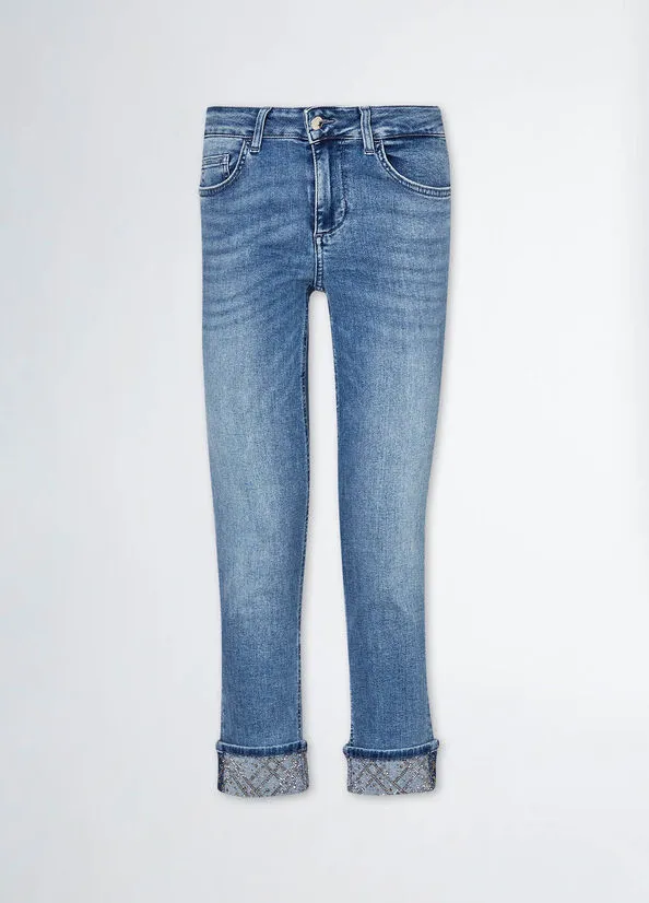 Liu Jo Monroe jeans with fold-up cuffs.