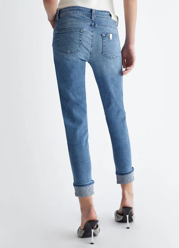 Liu Jo Monroe jeans with fold-up cuffs.