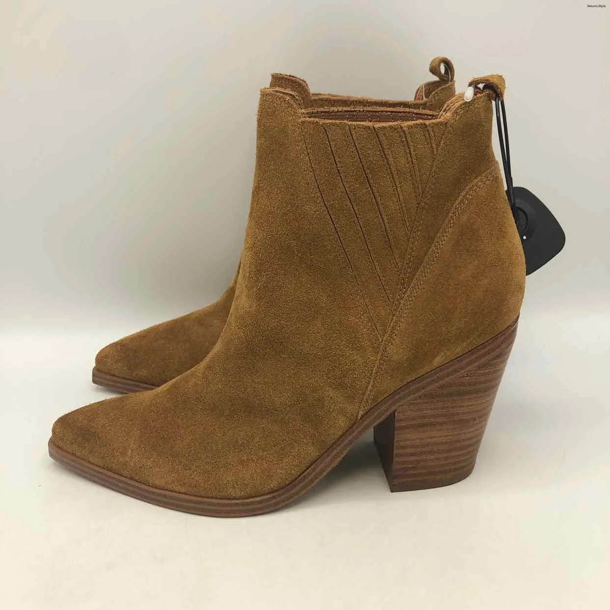 MARC FISHER Tan Suede Pointed Toe Bootie Size 9.5 Shoes