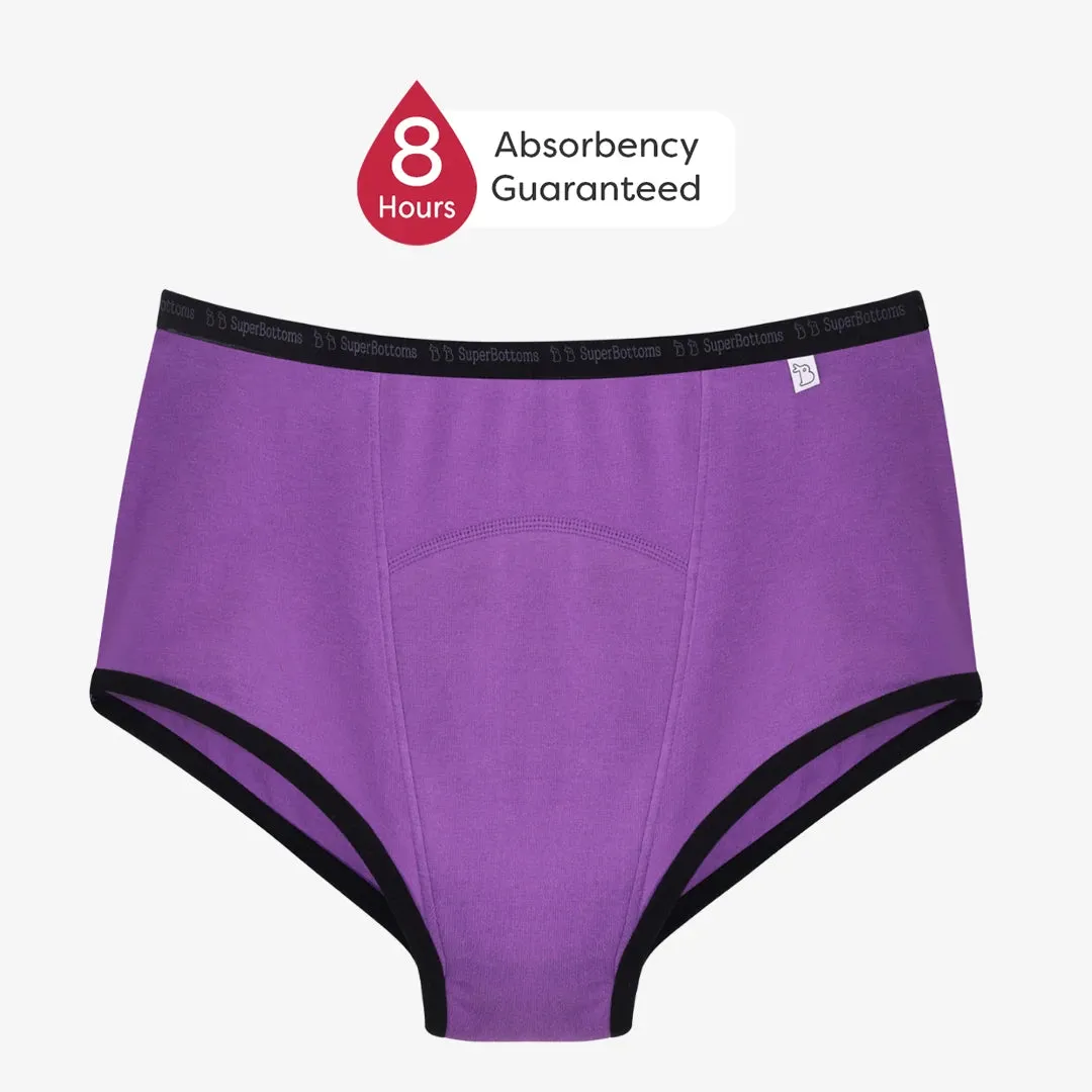 Max Absorb Underwear Pack of 5 - 3 Lilac and 2 Pink - Buy Now!