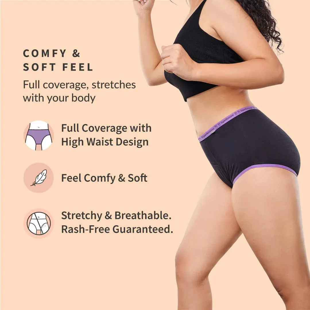 Max Absorb Underwear Pack of 5 - 3 Lilac and 2 Pink - Buy Now!