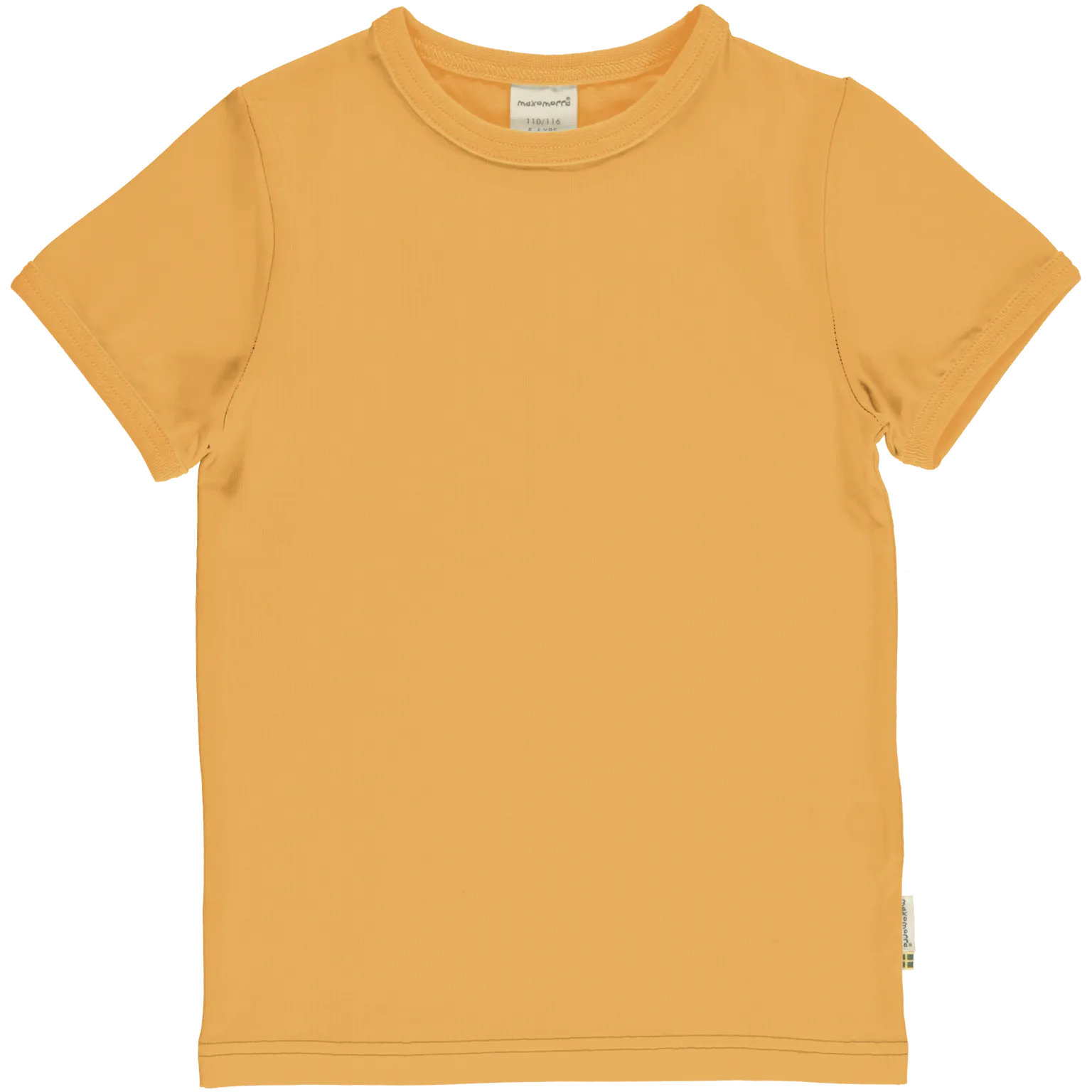 Maxomorra Yellow Organic Cotton Short Sleeve Shirt