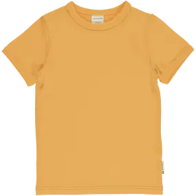 Maxomorra Yellow Organic Cotton Short Sleeve Shirt