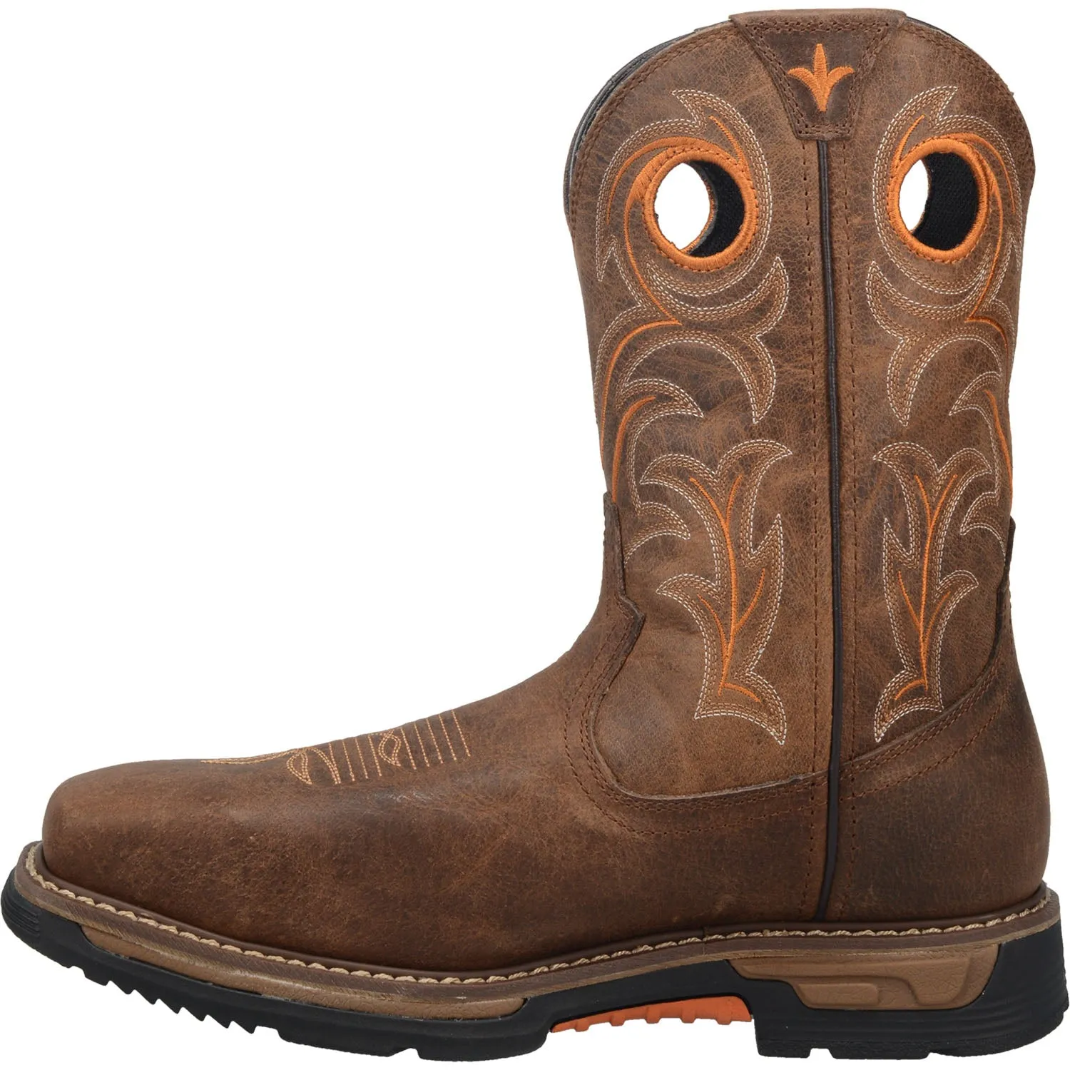 Men's Brown Waterproof Cowboy Boots Leather | 11in Storm's Eye by Dan Post