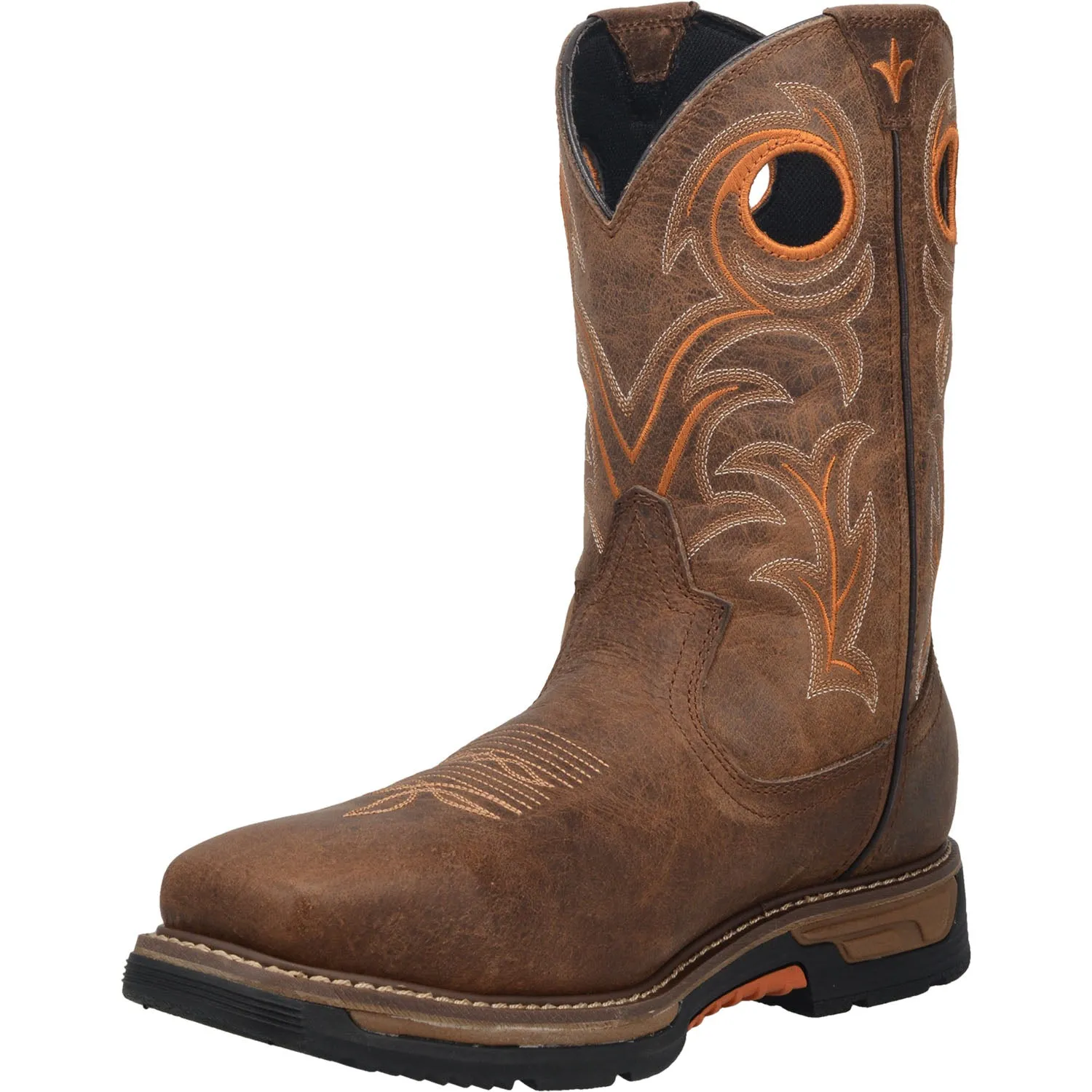 Men's Brown Waterproof Cowboy Boots Leather | 11in Storm's Eye by Dan Post