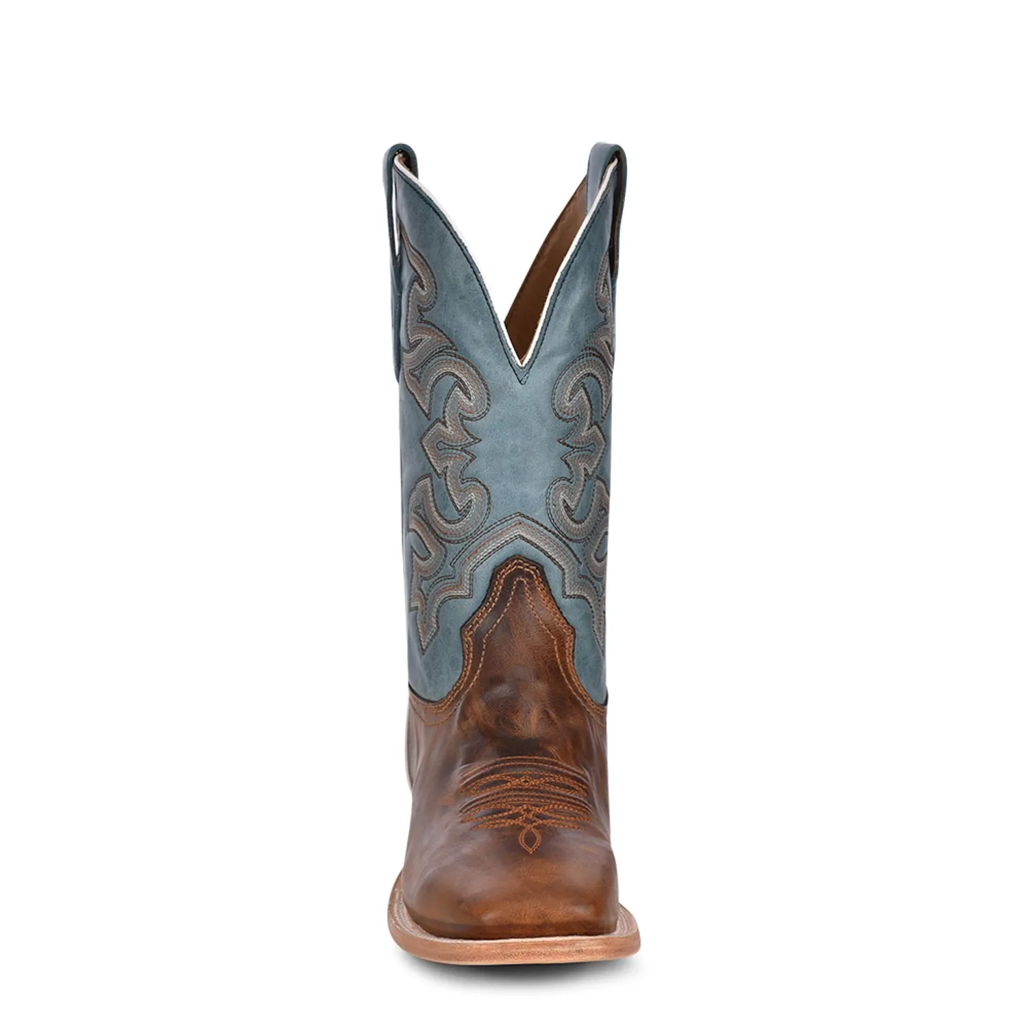 Mens Leather Blue/Tan Western Cowboy Boots - Corral