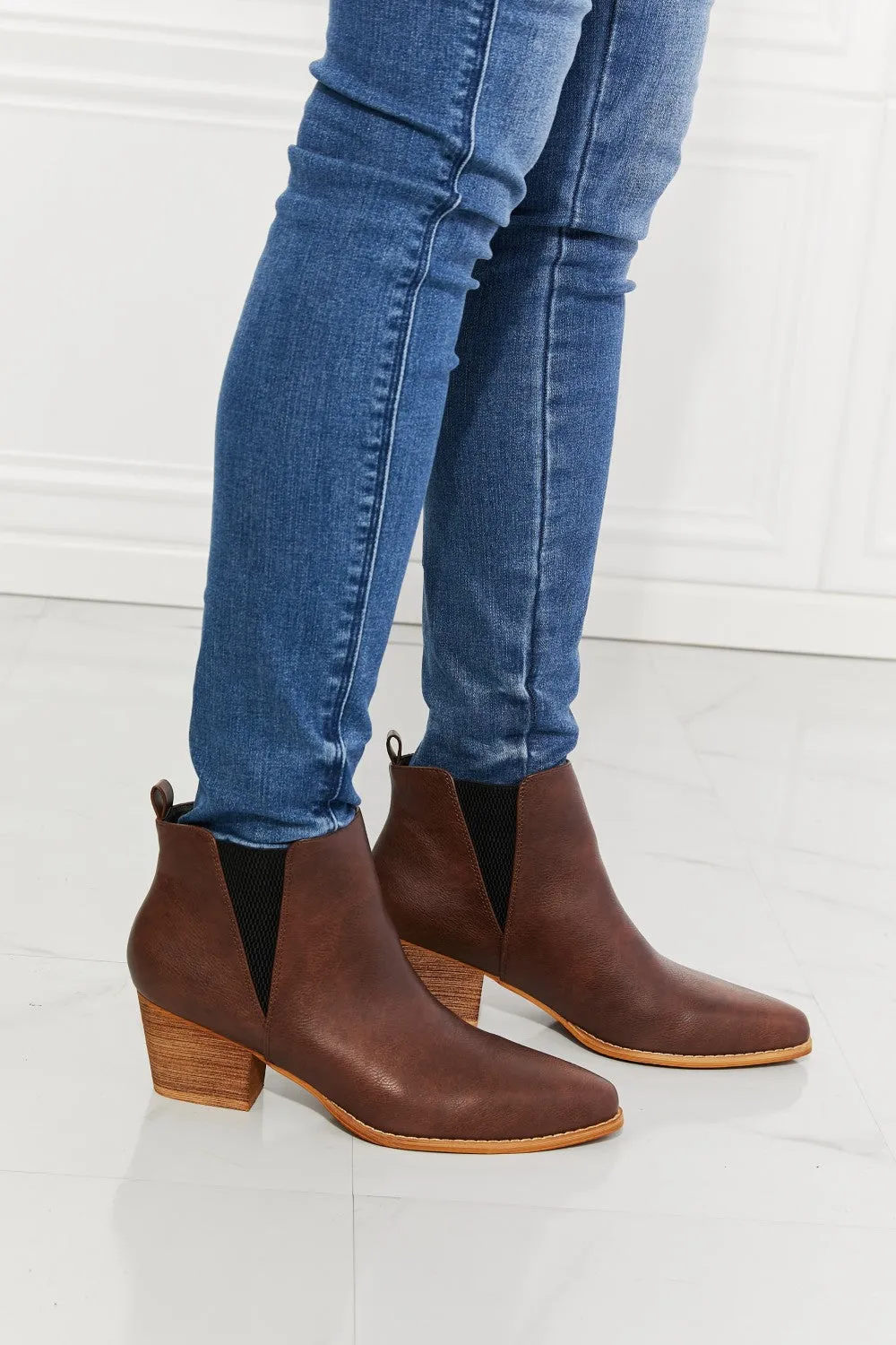 MMShoes Point Toe Bootie - Chocolate | Shop now