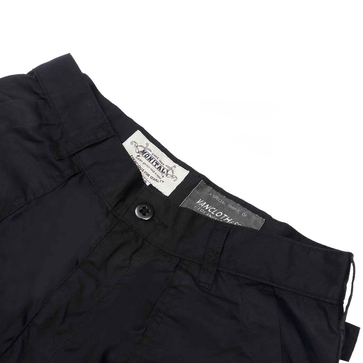 Monitaly - Black Utility Shorts