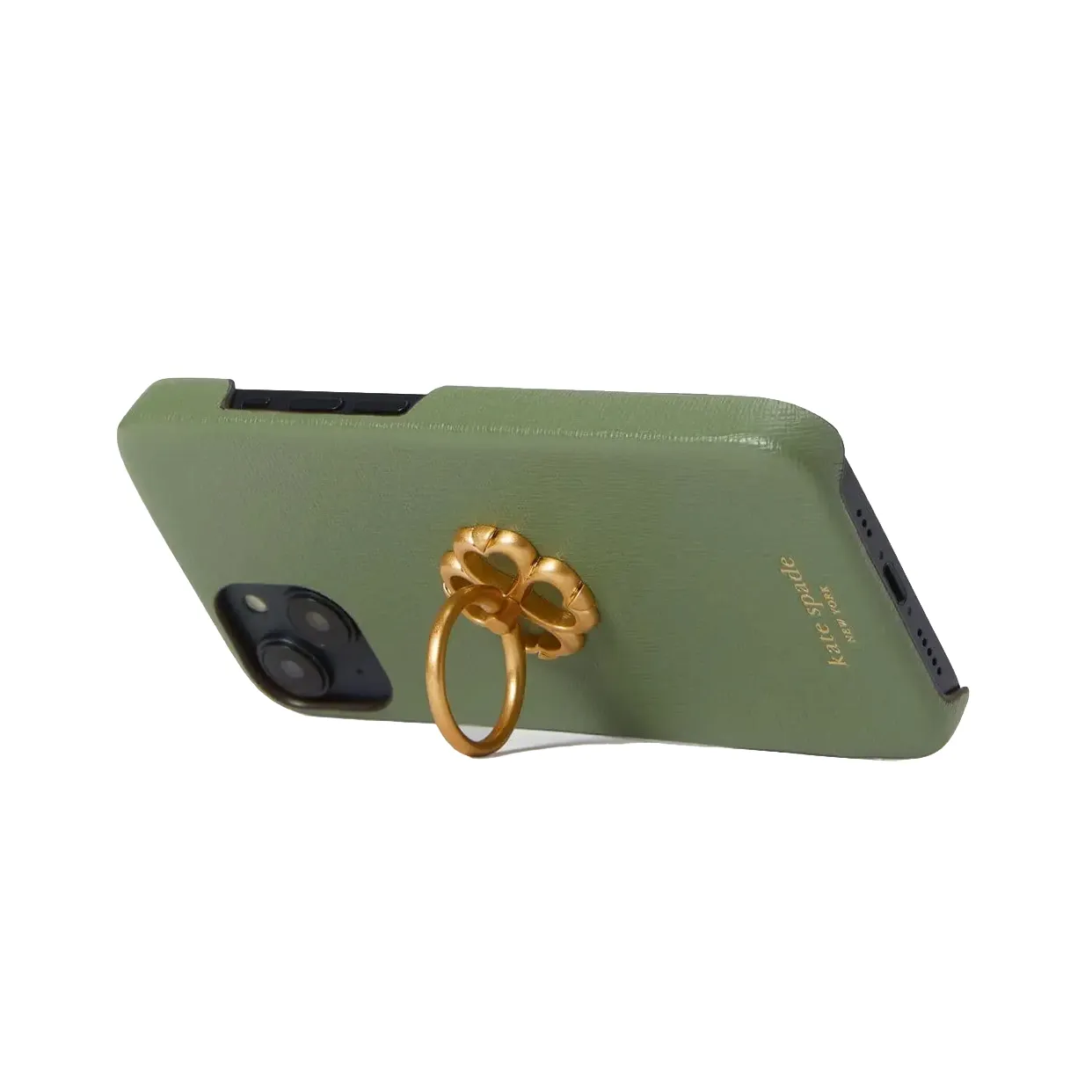 Morgan Green Phone Case with Spade Ring Stand