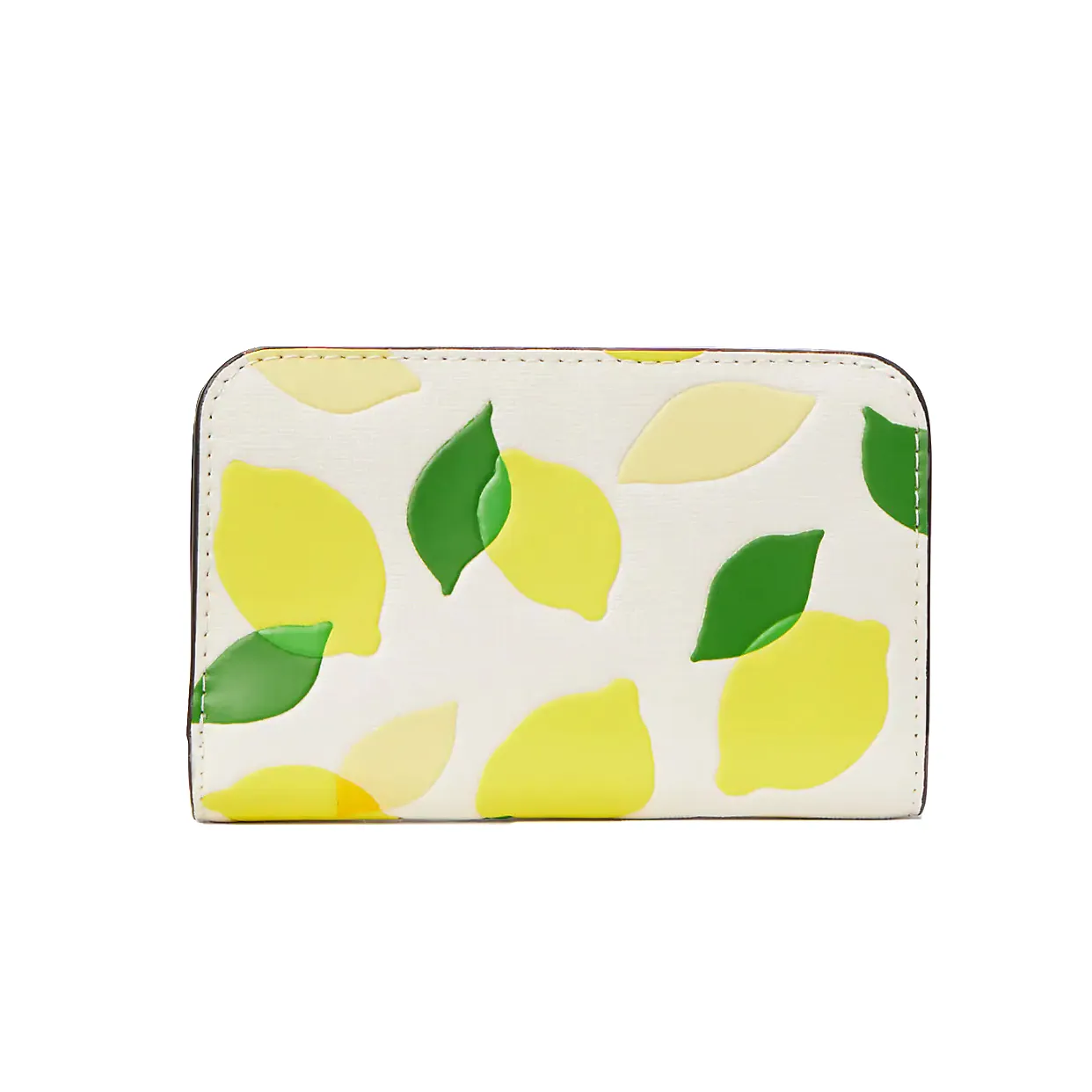 Morgan Lemon Toss Compact Wallet - Yellow/Multi