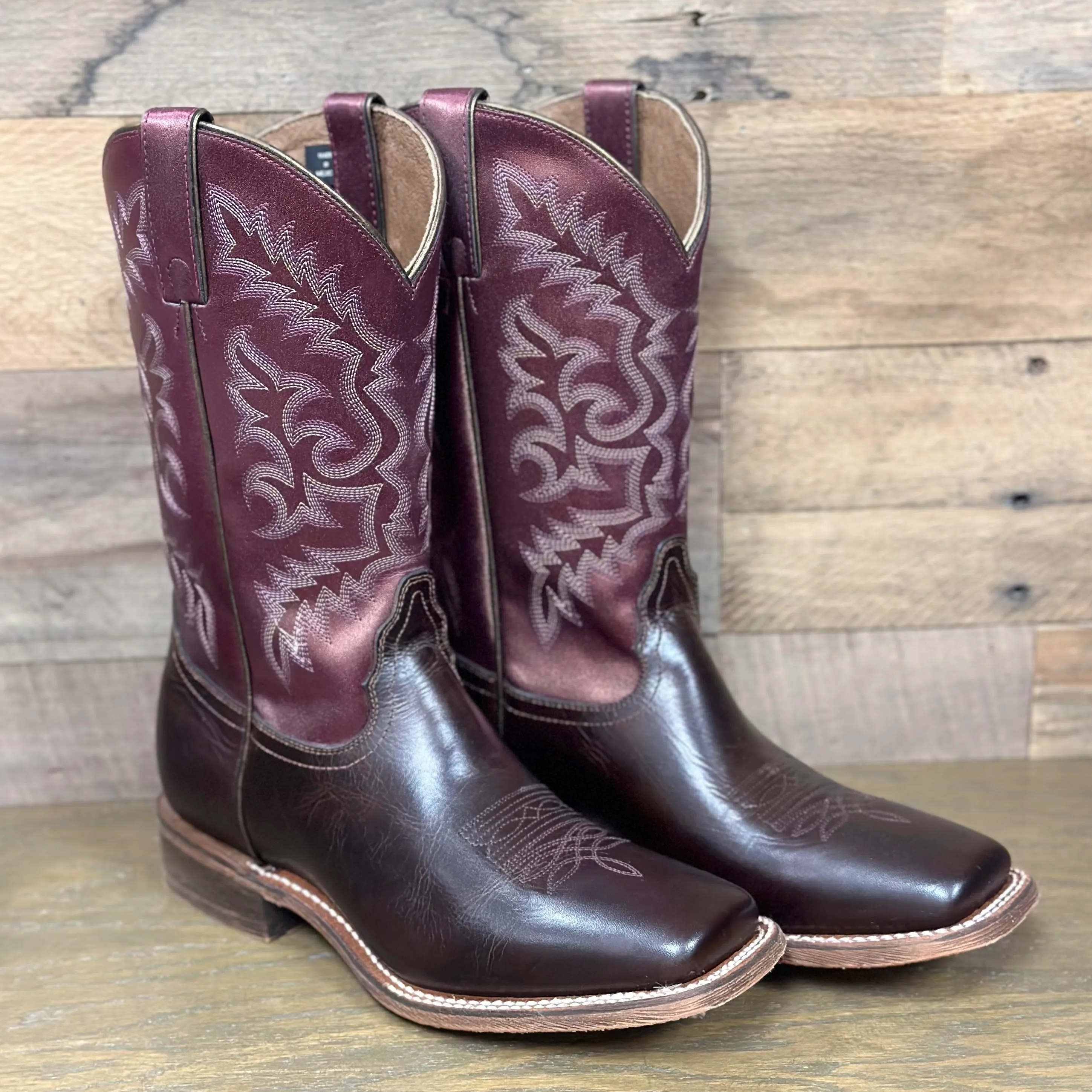 Nocona Audrey Chocolate Cowhide Western Boot