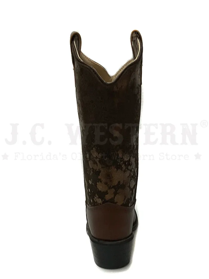 Old West Kids Western Boot Brown