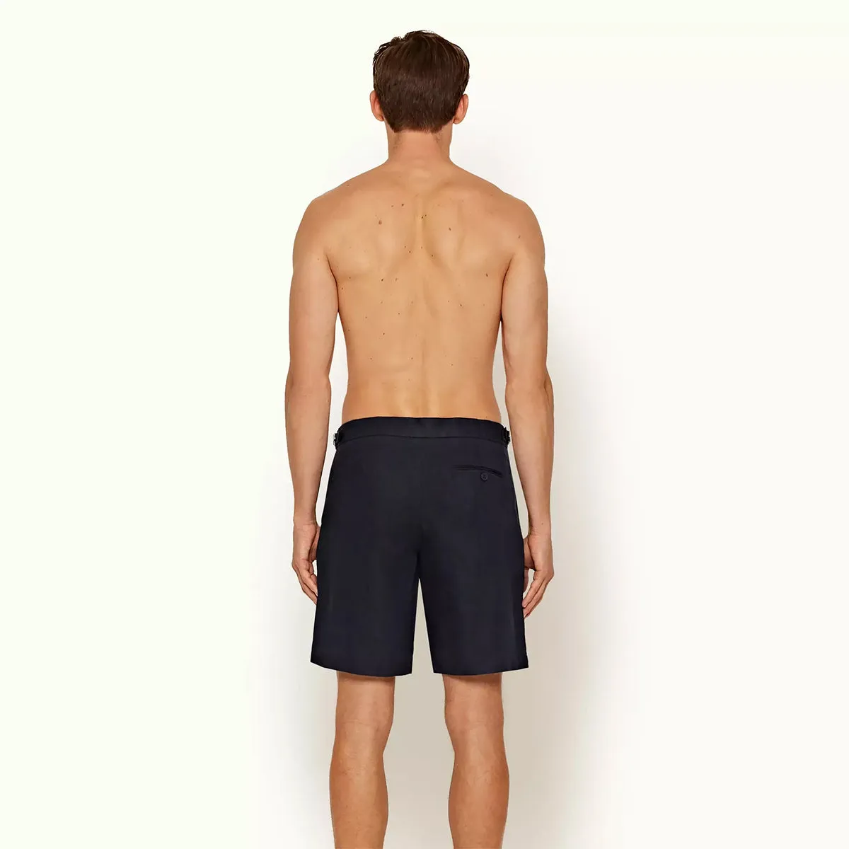 Orlebar Brown Navy Linen Shorts Norwich - Get the best deal now!