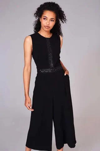 Peruzzi Black Wide Leg Jumpsuit - Shop Now