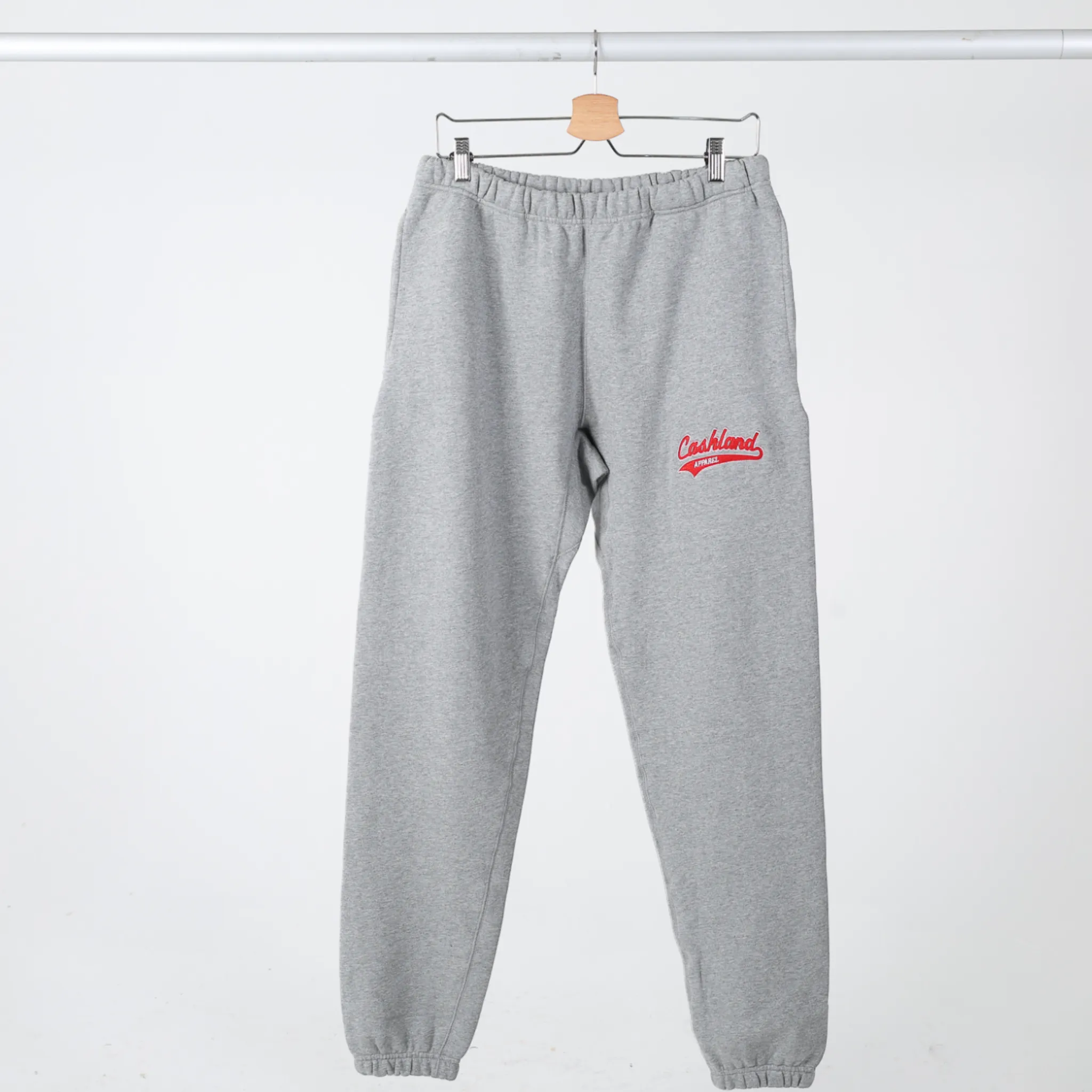 Pro-Script HEAVY Sweatpants: Grey/Red