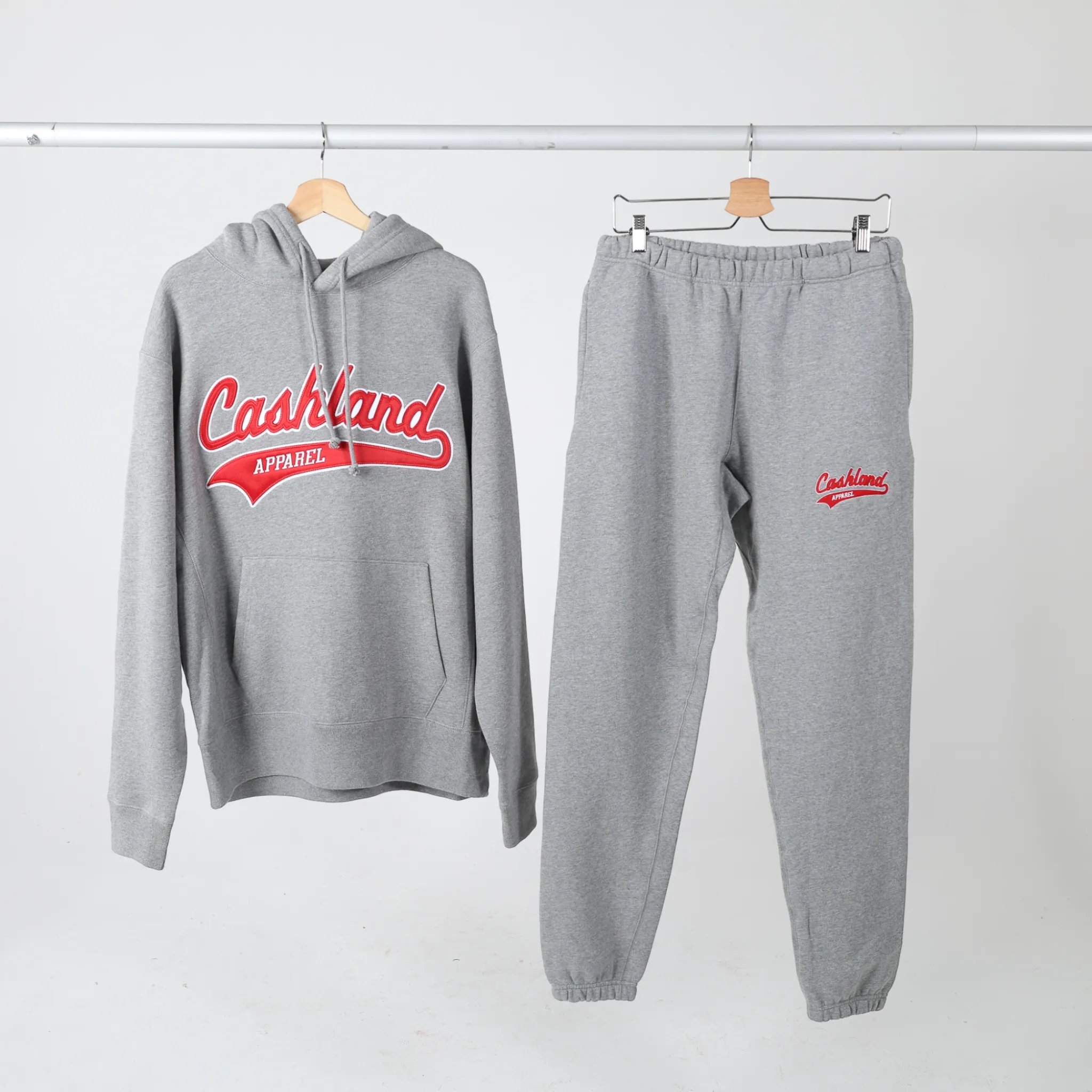 Pro-Script HEAVY Sweatpants: Grey/Red