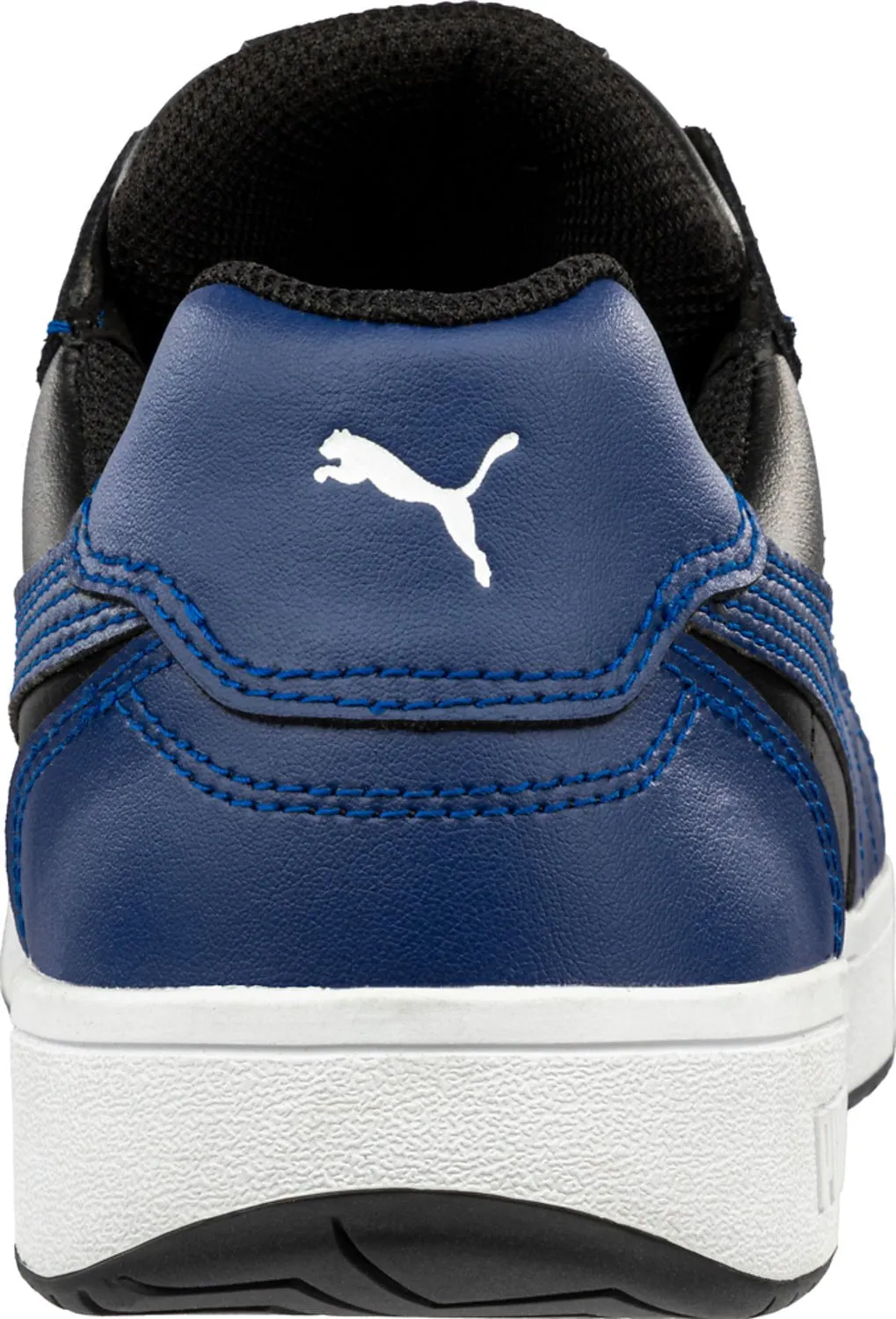 Puma Safety Men's Frontcourt Low Blue/Black Leather Work Shoes