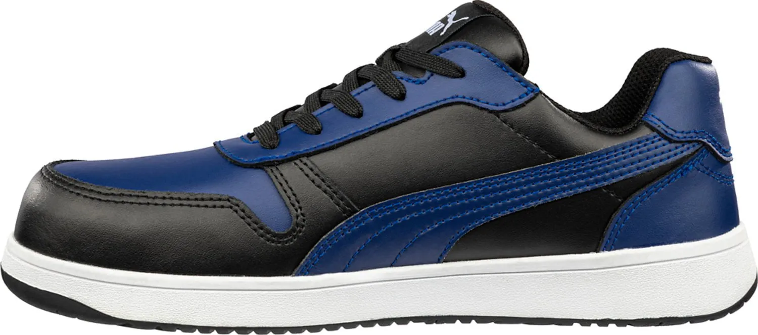 Puma Safety Men's Frontcourt Low Blue/Black Leather Work Shoes