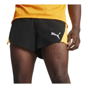 Puma Ultraweave Velocity Shorts - Black Yellow