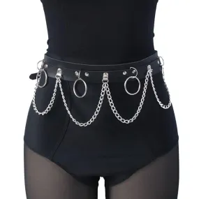 Punk Gothic Hiphop Waist Chain - Adjustable JK Belt