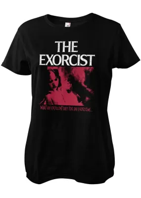 Retro Movies Exorcist Girly T-Shirt - Excellent Day (Black)