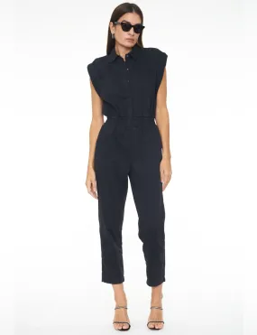 Rosie Shoulder Pad Jumpsuit, Black Fade - Shop Now!