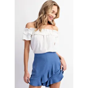 Ruffle Wrap Shorts with High Waist - Shop Now!