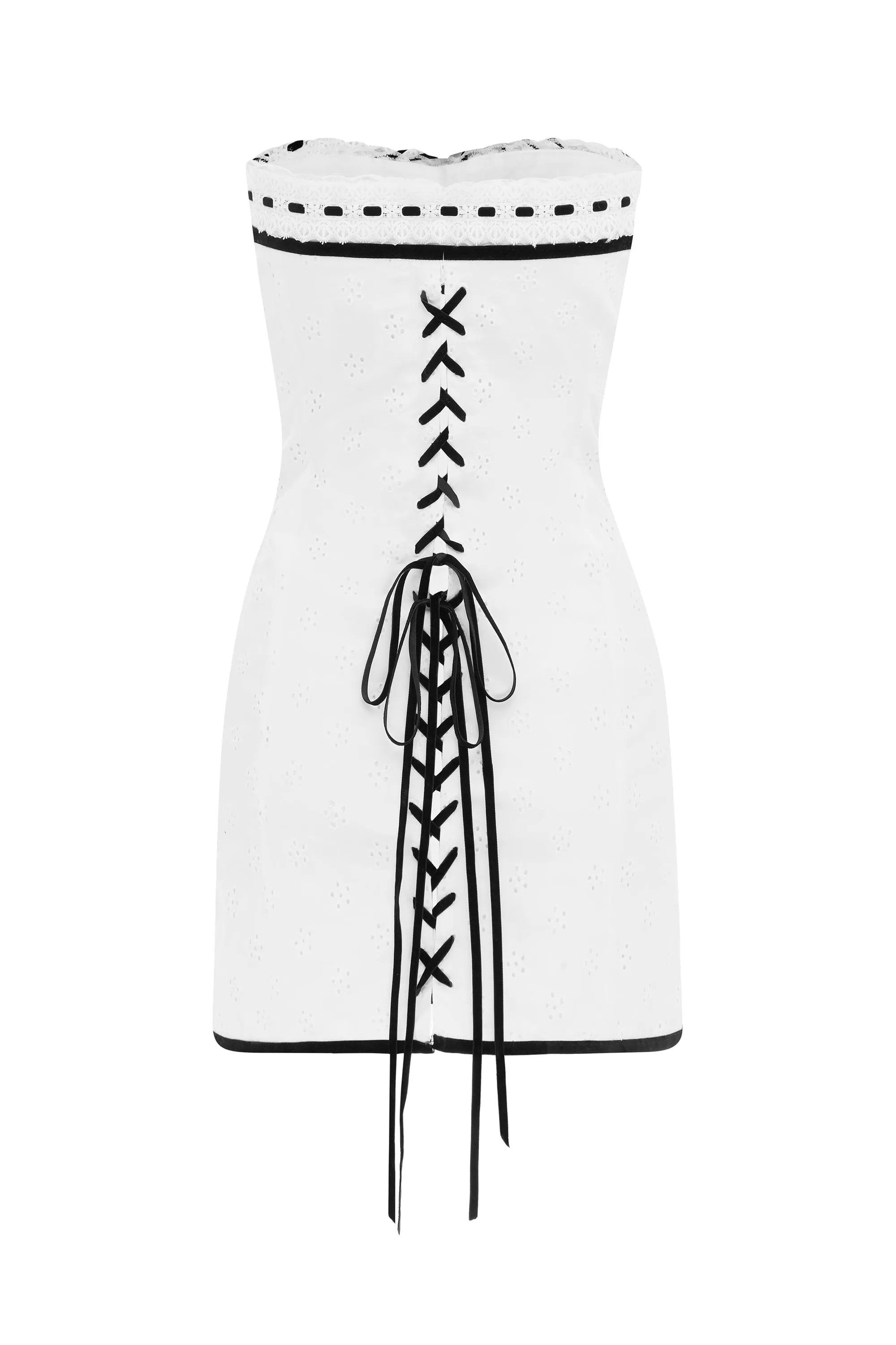 Sabrin Dress White Embroidery - Shop Now