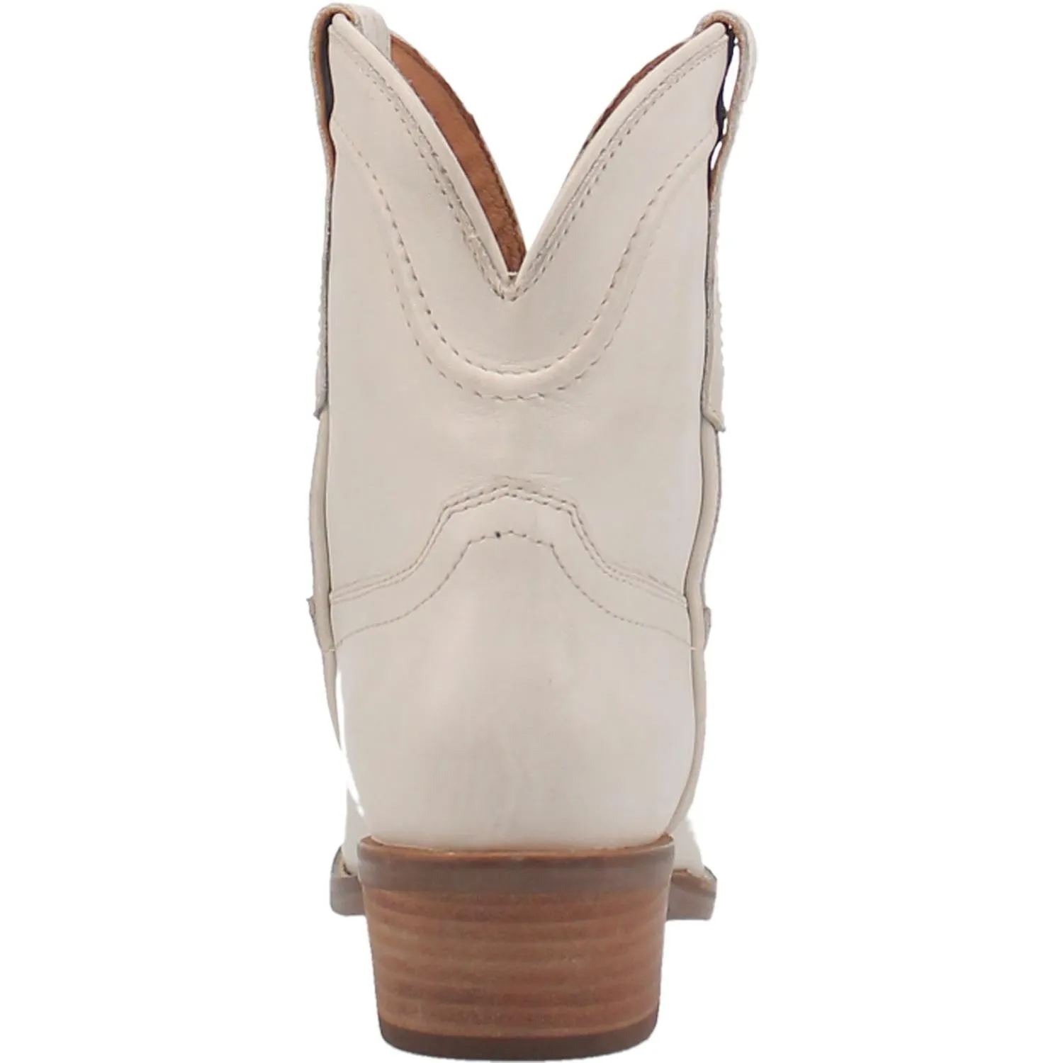 Saguaro White V Cut Leather Boots - BACKORDER 2/25/24