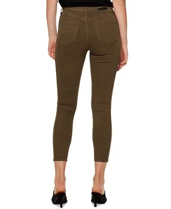 Sanctuary High Waist Crop Skinny Jeans - Green (Size 32) for Women's Social Standard