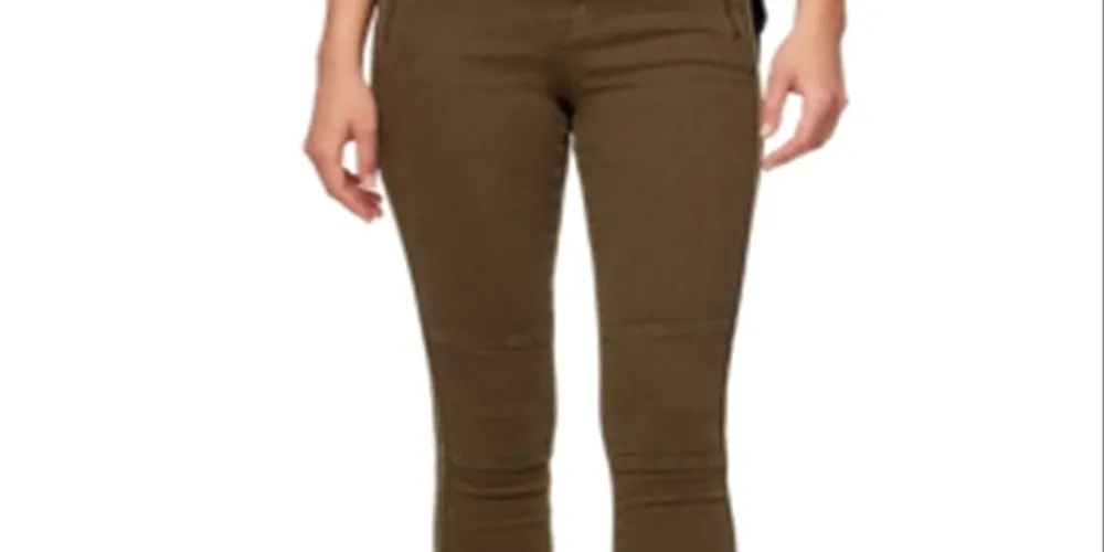 Sanctuary High Waist Crop Skinny Jeans - Green (Size 32) for Women's Social Standard