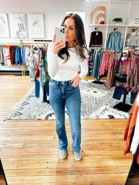 Shiny Skylar High Rise Bootcut Jeans