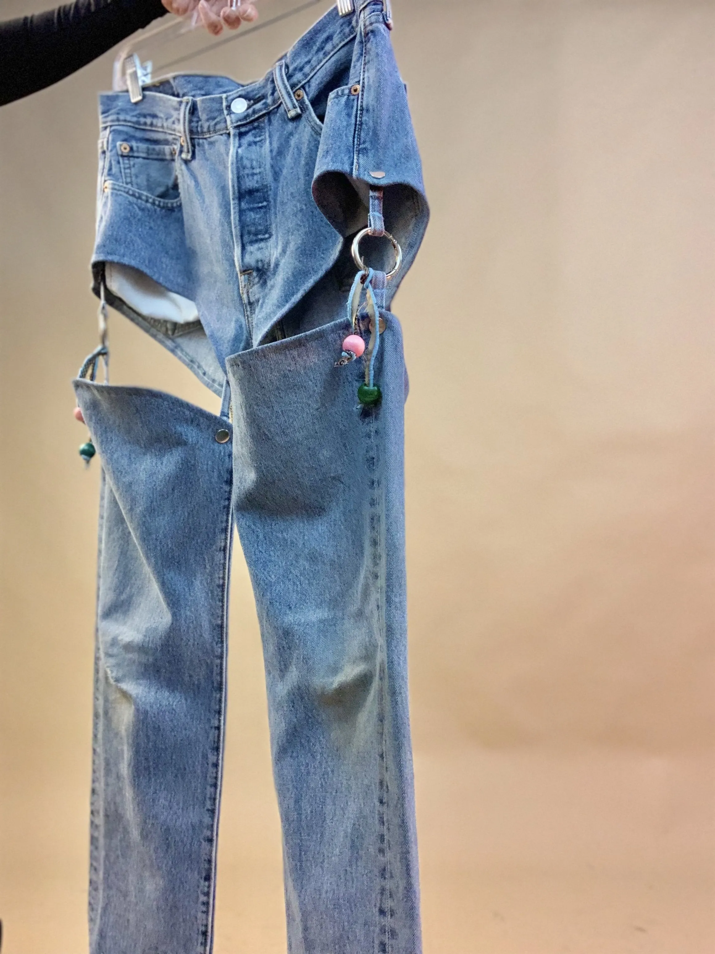 Snap off jeans for customization