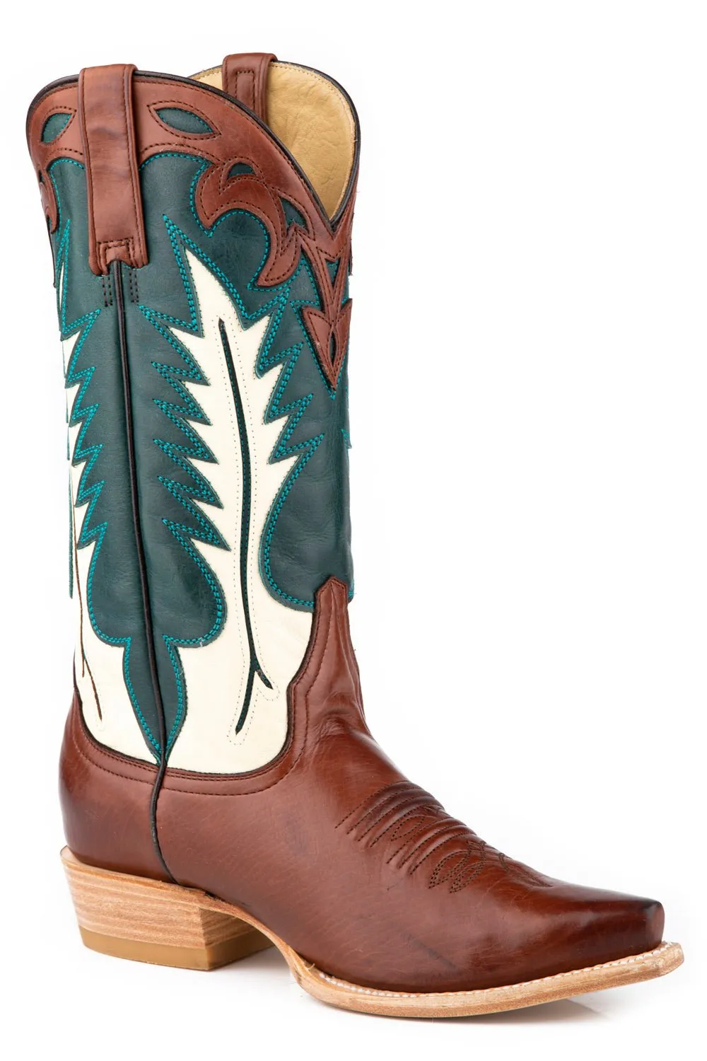 Stetson Dani Brown Leather Cowgirl Boots