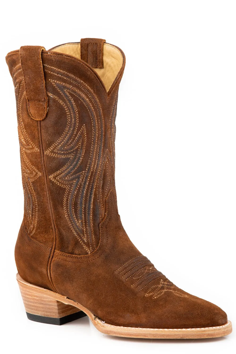 Stetson Nora Tan Leather Cowboy Boots for Women