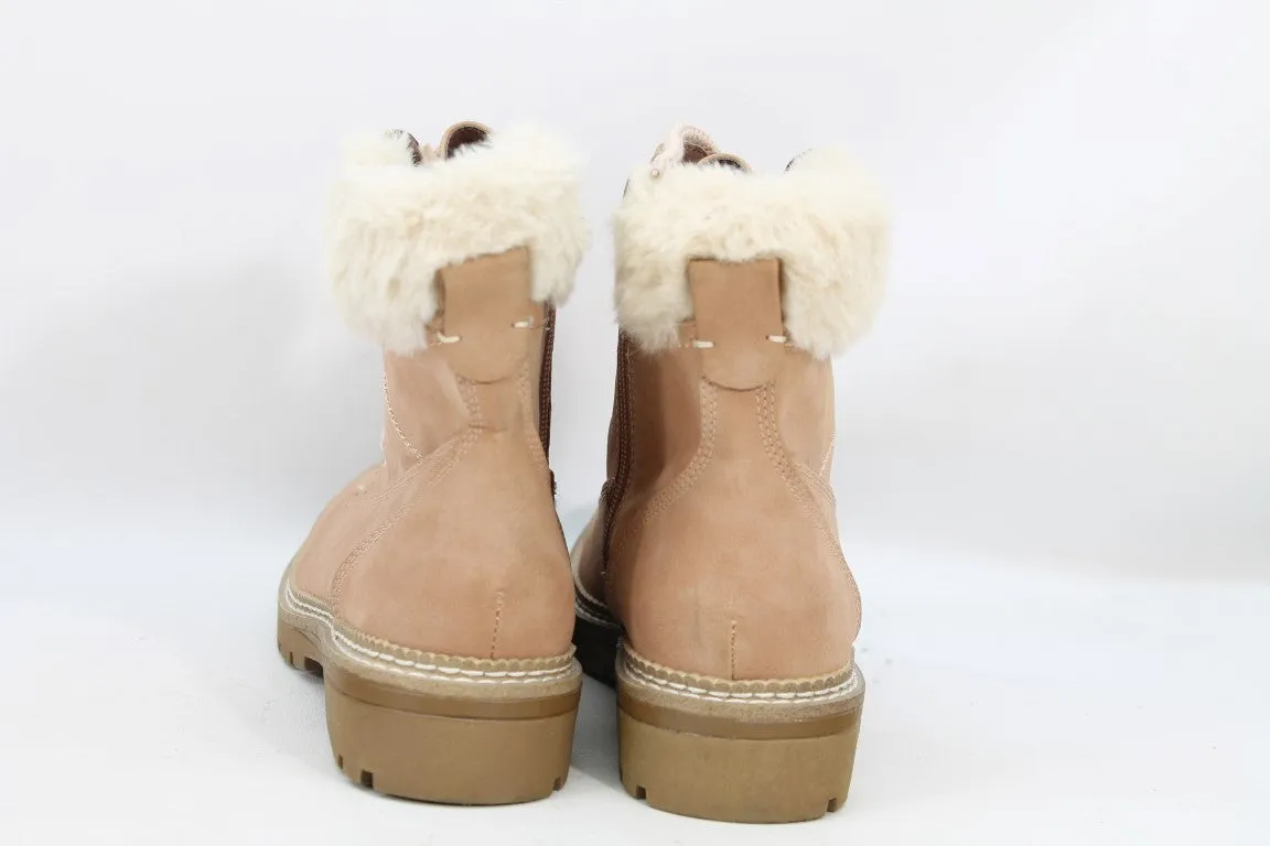 Steve Madden Alaska Women's Nude Hiking Boots - Size 8 Medium (ZAP18301)