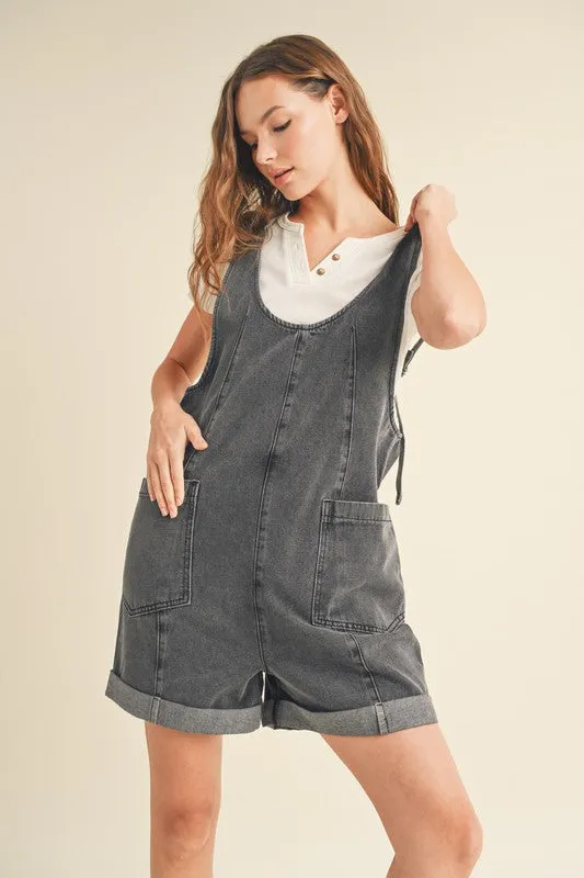 Stylish Romper with Detailed Seams