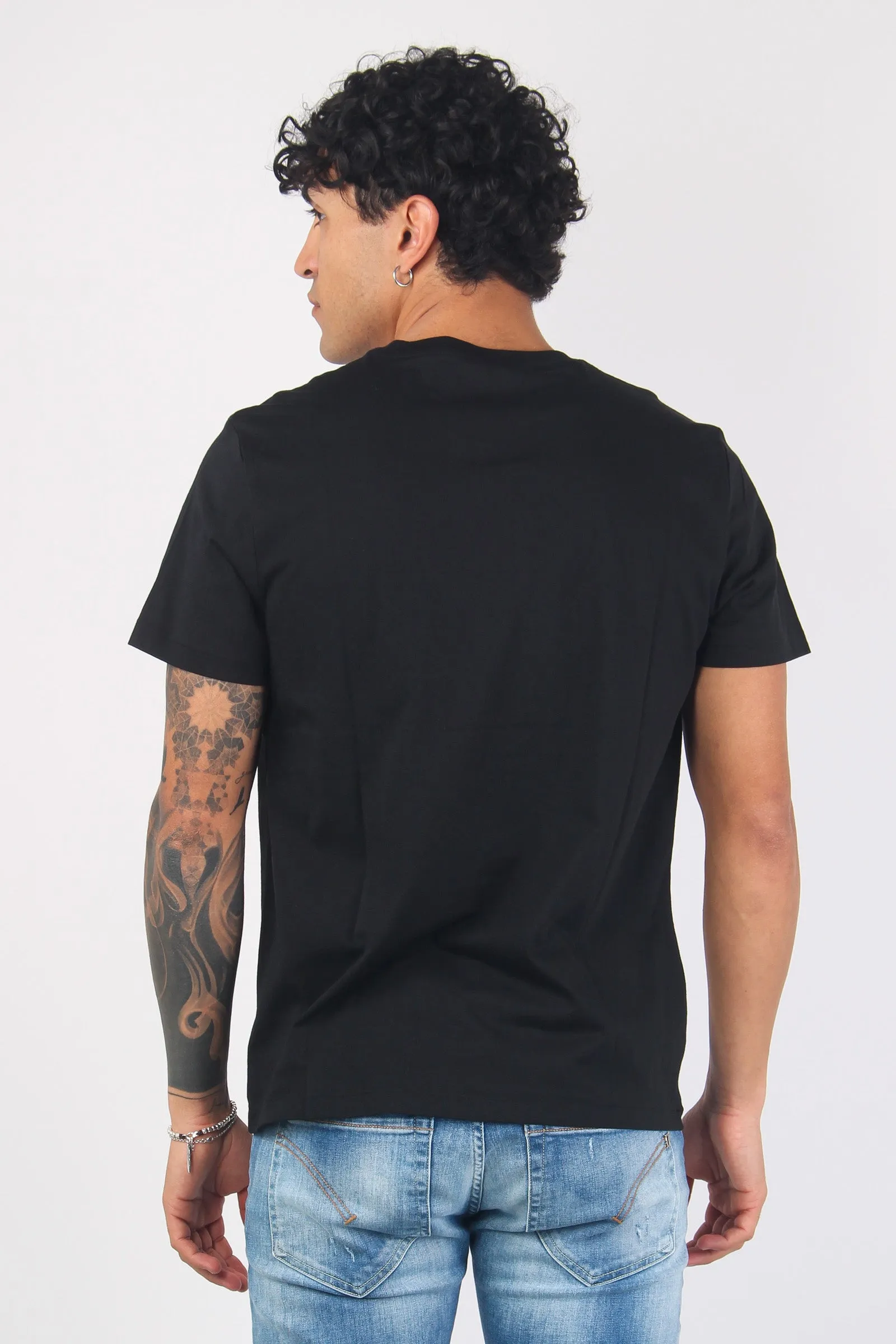 t shirt cotton black undergarment