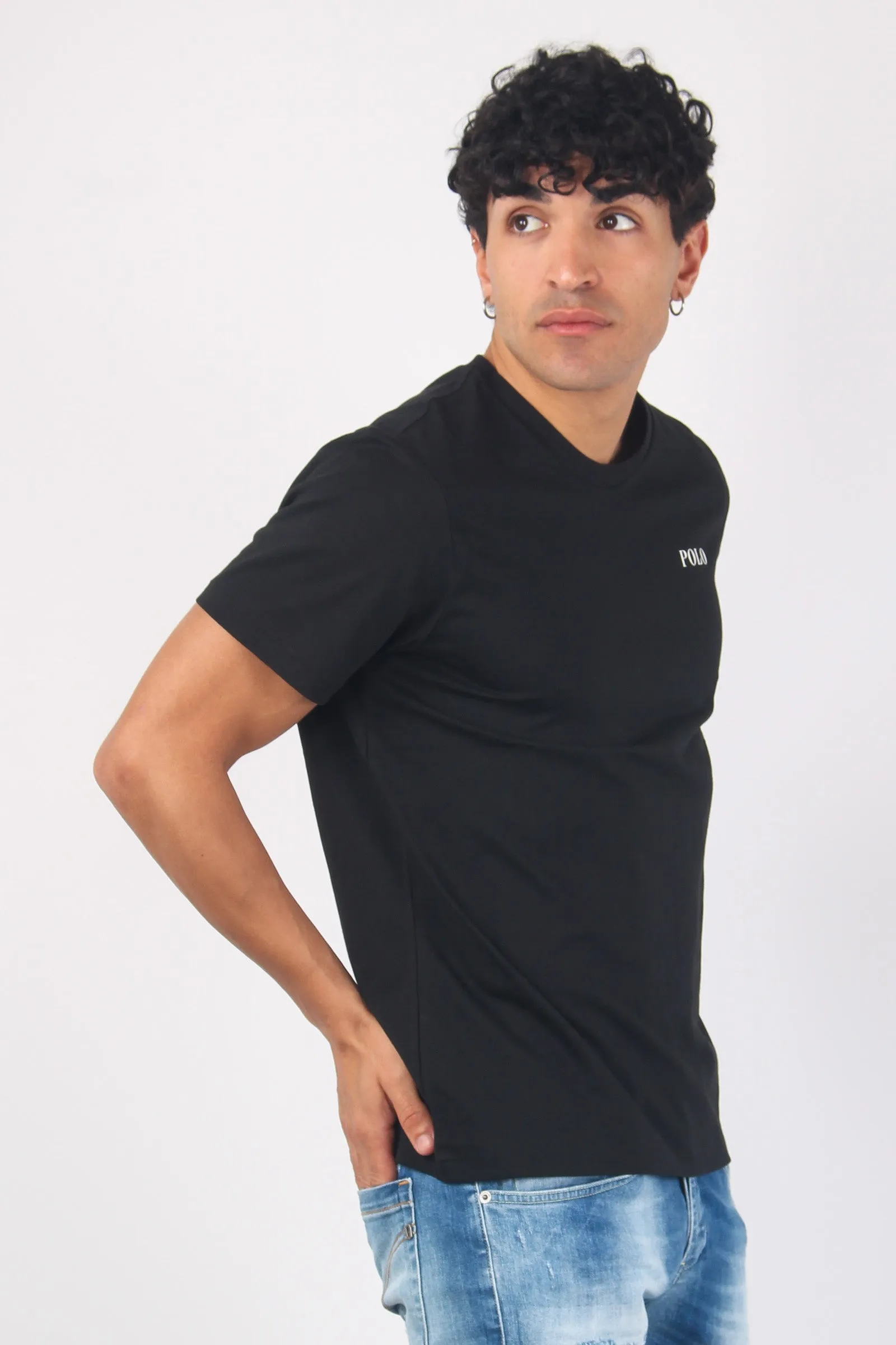 t shirt cotton black undergarment