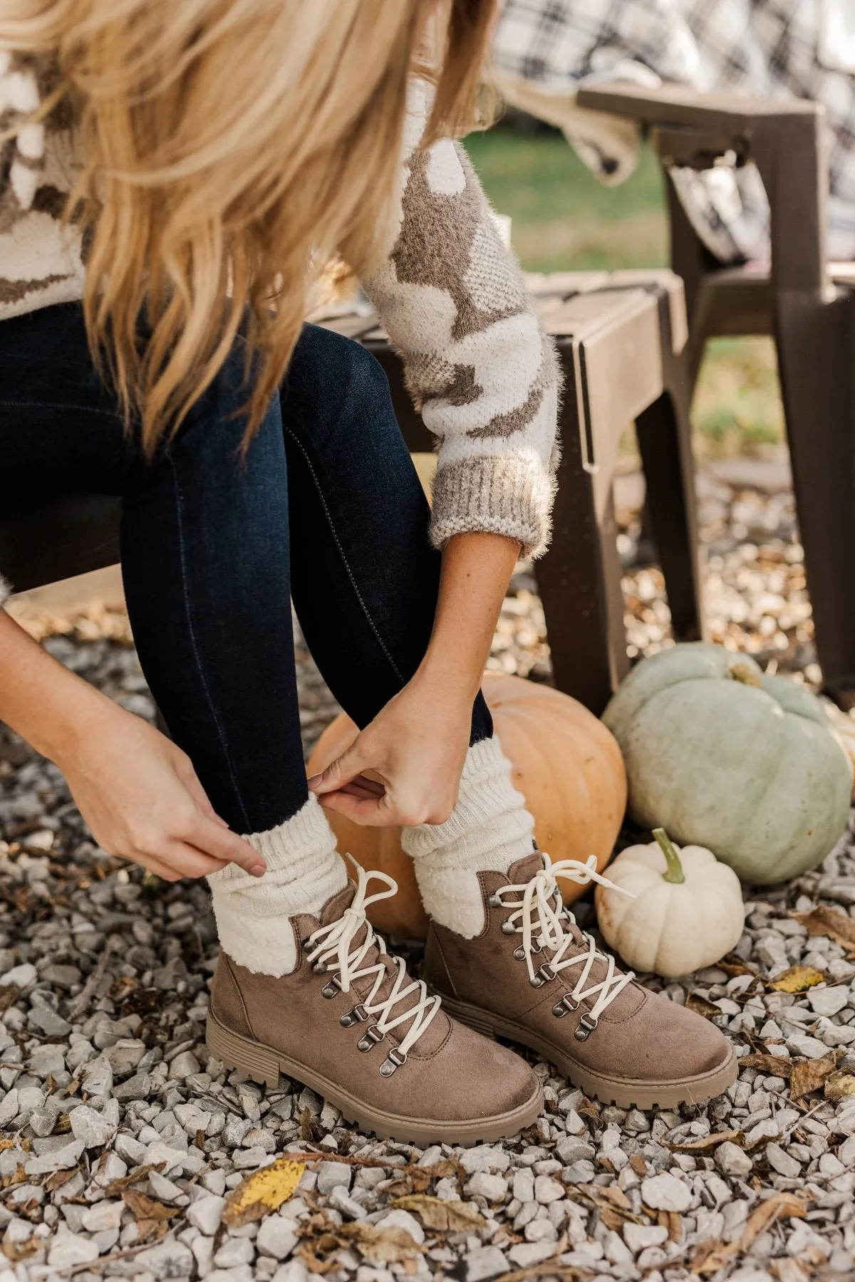 Taupe Pinkas Booties