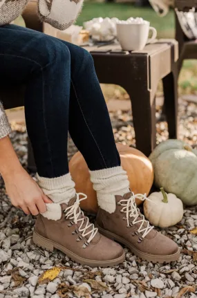 Taupe Pinkas Booties