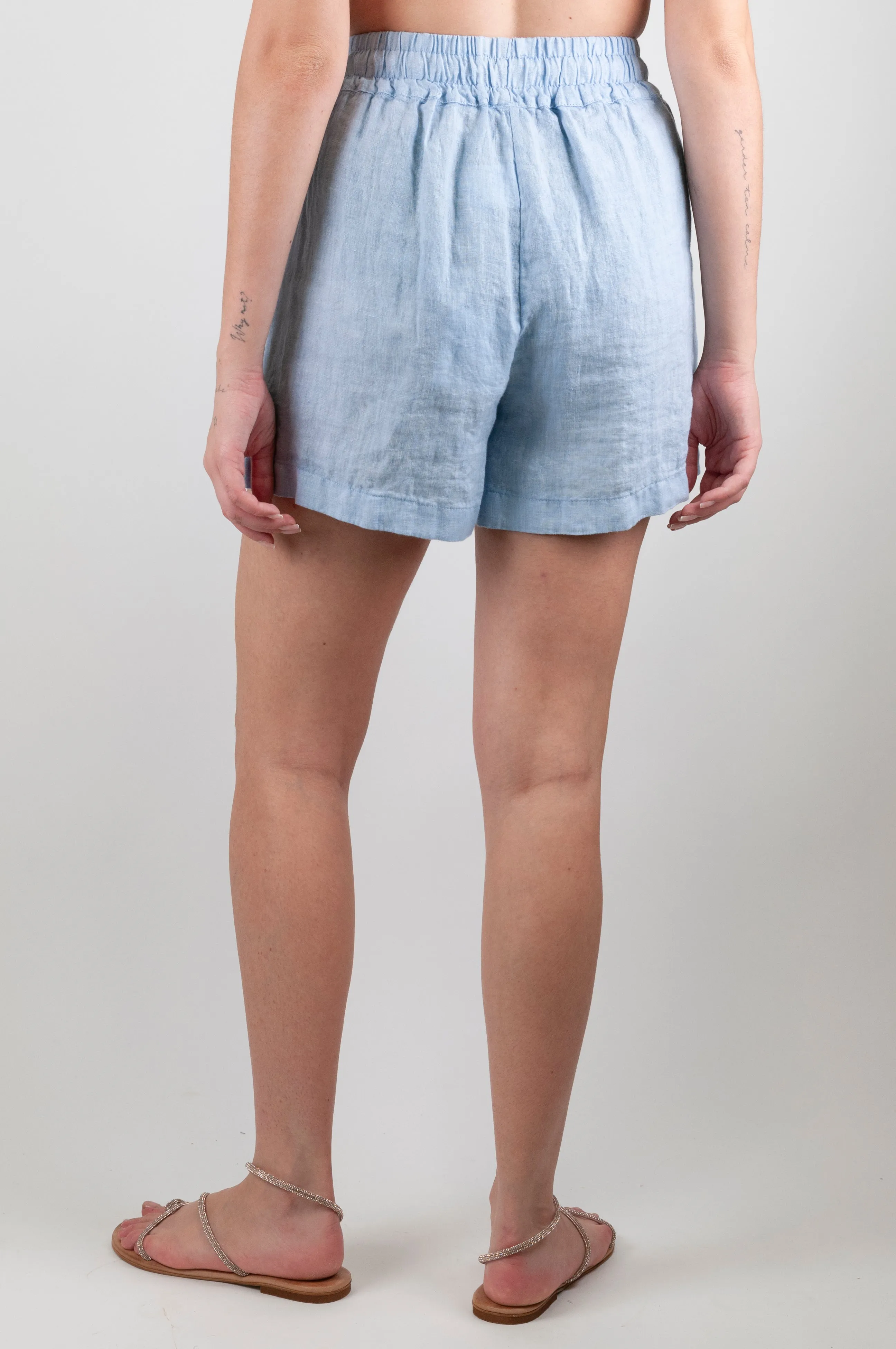 Tensione - Shorts 100% lino, coulisse incluse